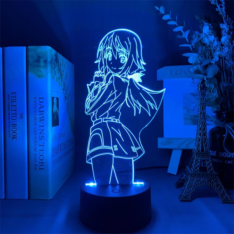 TD® Naruto Lampe Veilleuse 3D pour garçon LED 7 couleurs tactile lampe de table Cadeau E11472 - Maison